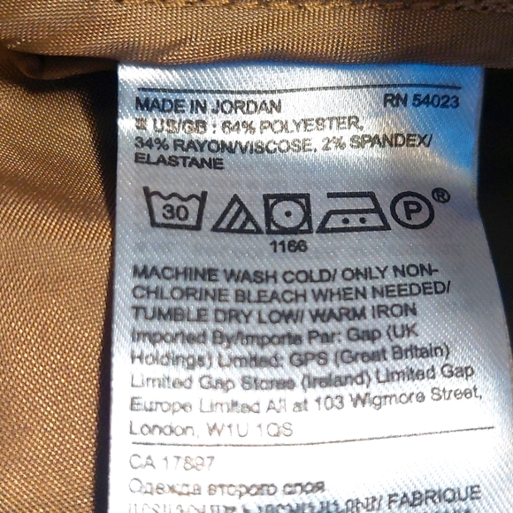 NWT Banana Republic plaid belted paperbag trousers, size 2 - Picture 7 of 10